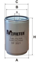 как выглядит m-filter фильтр топливный df3521 на фото