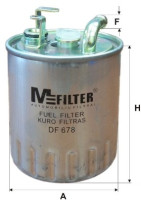как выглядит m-filter фильтр топливный bf672 на фото