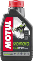 как выглядит моторное масло motul snowpower 2t 1л  на фото