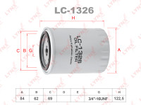 как выглядит lynxauto фильтр масляный lc1326 на фото