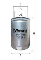 как выглядит m-filter фильтр топливный df3524 на фото