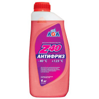 как выглядит антифриз гот.aga-z40(-40) красный 1кг aga001z на фото