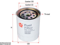 как выглядит sakura фильтр топливный fc1101 на фото