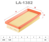 как выглядит lynxauto фильтр воздушный la1382 на фото