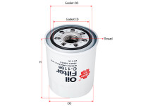 как выглядит sakura фильтр масляный c1108 на фото