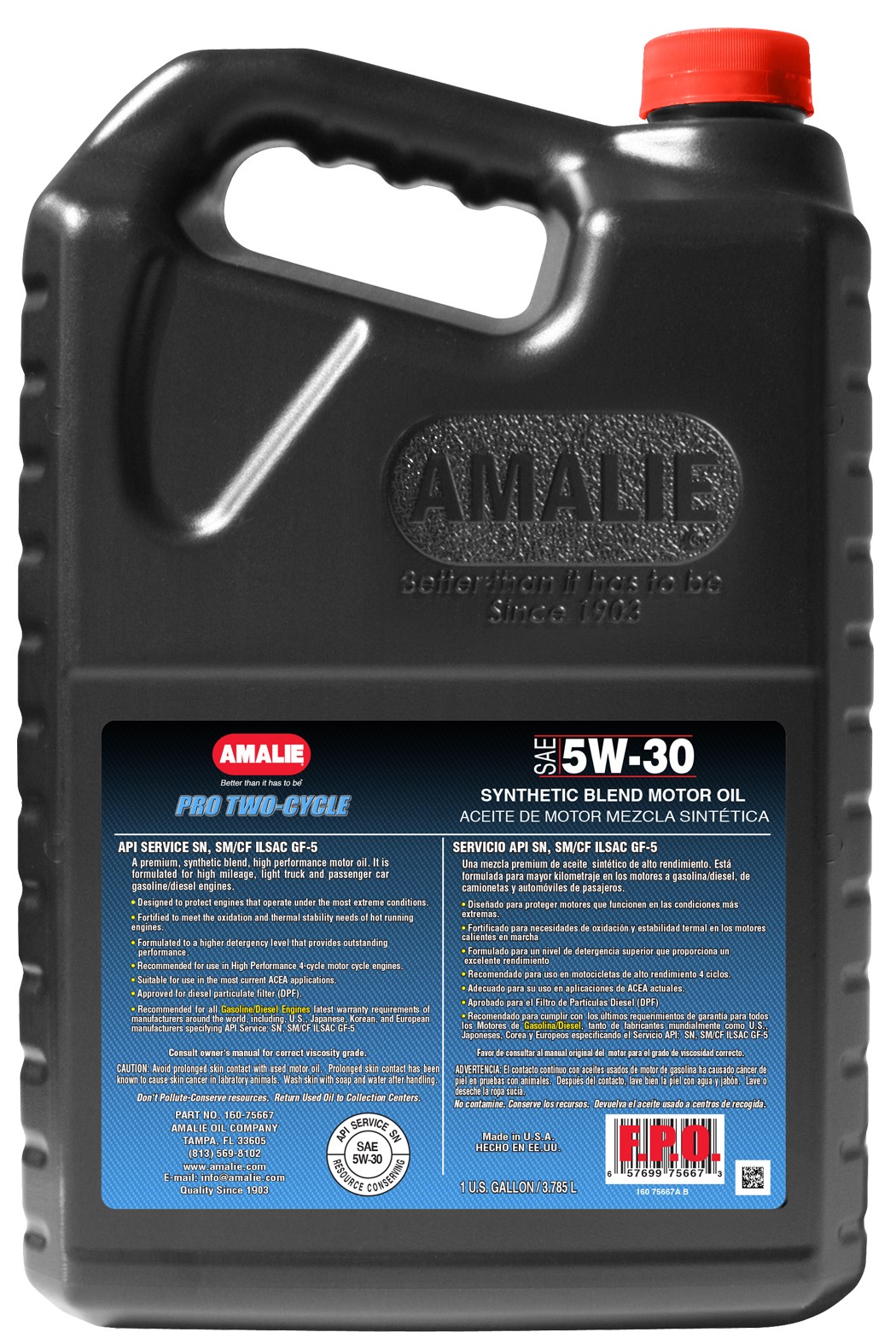 как выглядит amalie pro 2-cycle tcw3 rl 3,78л 1606273736 на фото