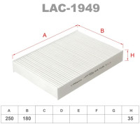 как выглядит lynxauto фильтр салонный lac1949 на фото
