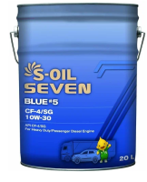 как выглядит масло моторное s-oil blue #7 ck-4 10w30 20л на фото