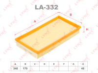 как выглядит lynxauto фильтр воздушный la332 на фото
