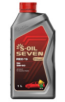 как выглядит масло моторное s-oil 7 red #9 sn 5w50 1л на фото