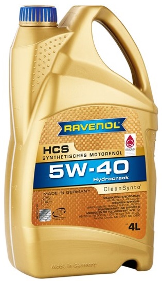 Масло моторное RAVENOL HСS 5w40 4л - 4014835723993 - купить с доставкой  моторные масла Равенол. - МаслоМаркет Омск