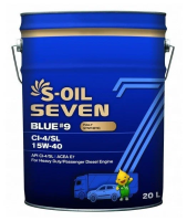 как выглядит масло моторное s-oil 7blue #7 ci-4 15w40 20л на фото