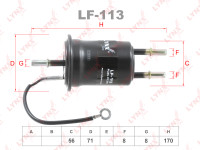 как выглядит фильтр топливный lynxauto lf-113 на фото