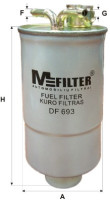 как выглядит m-filter фильтр топливный df693 на фото