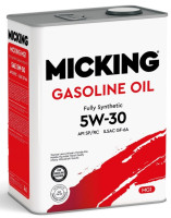 как выглядит масло моторное micking gasoline oil mg1 5w30 sp 4л на фото
