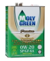 как выглядит масло моторное molygreen premium sp/gf-6a 0w20 4л  на фото