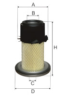 как выглядит m-filter фильтр воздушный a1064 на фото