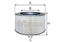 как выглядит m-filter фильтр воздушный a525 на фото