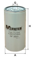 как выглядит m-filter фильтр топливный df3503 на фото
