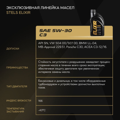 Стелс Эликсир 1L_5W-30_4 Стелс Эликсир 1L_5W-30_4