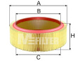 M-FILTER Фильтр воздушный A580