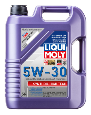 как выглядит liqui moly 5w-30 sm/cf synthoil high tech 5л (синт.мотор.масло) на фото