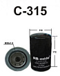 RB-EXIDE Фильтр масляный C311 (=C-315)