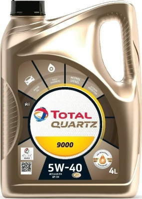 Масло моторное TOTAL Quartz 9000 5w40 4л - 221239 - купить с доставкой моторные масла Тотал. - МаслоМаркет